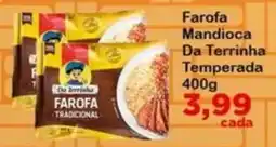 Chama Supermercados Farofa mandioca da terrinha temperada oferta