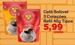 Chama Supermercados Café Solúvel 3 Corações oferta