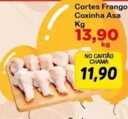 Chama Supermercados Cortes Frango Coxinha Asa oferta