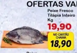 Chama Supermercados Peixe fresco tilápia inteiro oferta