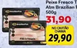 Chama Supermercados Peixe fresco filé de tilápia oferta