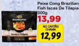 Chama Supermercados Peixe cong brazilian fish iscas de tilapia oferta