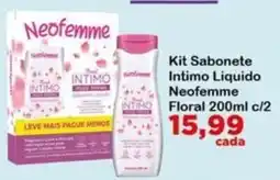 Chama Supermercados Kit Sabonete Intimo Liquido Neofemme Floral oferta