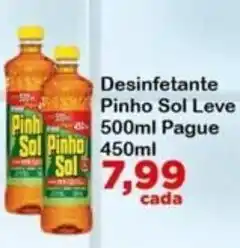 Chama Supermercados Desinfetante Pinho Sol Leve oferta