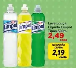 Chama Supermercados Lava Louça Líquido Limpol oferta