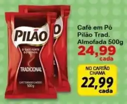 Chama Supermercados Café em Pó Pilão Tradicional oferta