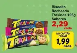 Chama Supermercados Biscoito recheado trakinas oferta