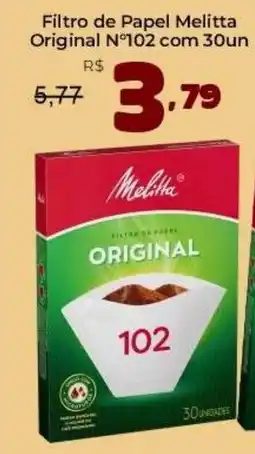 Unicompra Filtro de papel melitta original nº102 oferta