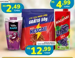 Supermercado Bergamini Nescau nestlé oferta