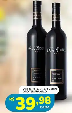 Supermercado Bergamini vinho pata negra oro tempranillo oferta