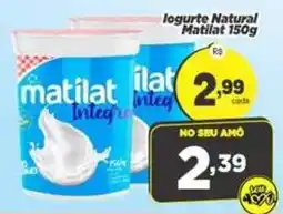 Amarelinha Supermercados Iogurte natural matilat oferta