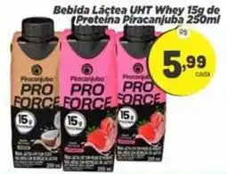 Amarelinha Supermercados Bebida Láctea UHT Whey 15g de Proteína Piracanjuba oferta