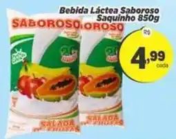 Amarelinha Supermercados bebida láctea saboroso saquinho oferta
