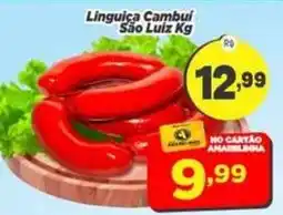 Amarelinha Supermercados Linguiça Cambui São Luiz Kg oferta