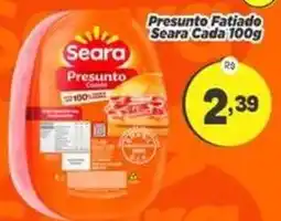 Amarelinha Supermercados Presunto fatiado seara oferta