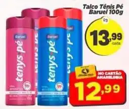 Amarelinha Supermercados Talco Tênis Pé Baruel oferta