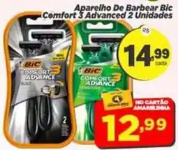 Amarelinha Supermercados Aparelho de barbear bic comfort 3 advanced oferta