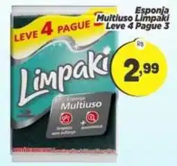 Amarelinha Supermercados Esponja multiuso limpaki oferta