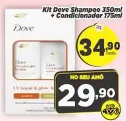 Amarelinha Supermercados Kit Dove Shampoo + Condicionador oferta