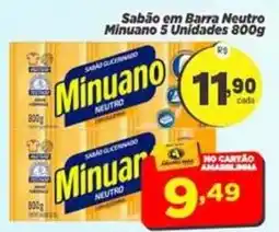 Amarelinha Supermercados Sabão em barra neutro minuano oferta