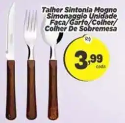 Amarelinha Supermercados talher sintonia mogno oferta