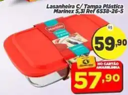 Amarelinha Supermercados Lasanheira c/ tampa plástica marinex oferta