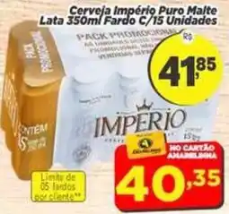 Amarelinha Supermercados Cerveja imperio puro malte oferta