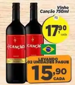 Amarelinha Supermercados Vinho Canção oferta