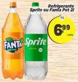 Amarelinha Supermercados Refrigerante Sprite ou Fanta Pet 2l oferta