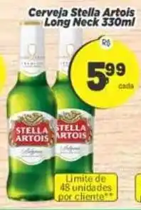 Amarelinha Supermercados Cerveja Stella Artois Long Neck oferta
