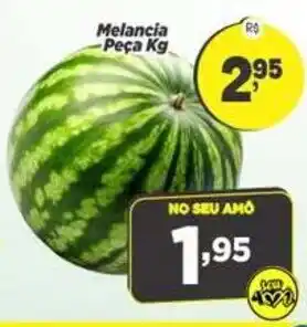Amarelinha Supermercados Melancia Peça Kg oferta
