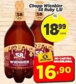 Amarelinha Supermercados Chopp Wienbier 58 Ruby oferta