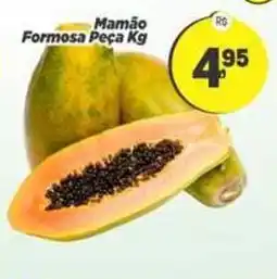 Amarelinha Supermercados Mamão Formosa Peça Kg oferta