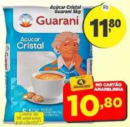 Amarelinha Supermercados Açúcar Cristal Guarani oferta