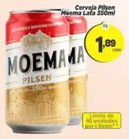 Amarelinha Supermercados Cerveja Pilsen Moema Lata oferta
