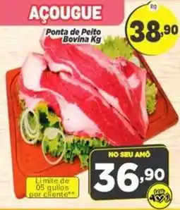Amarelinha Supermercados Ponta de Peito Bovina Kg oferta