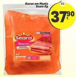 Amarelinha Supermercados Bacon em Manta Seara oferta