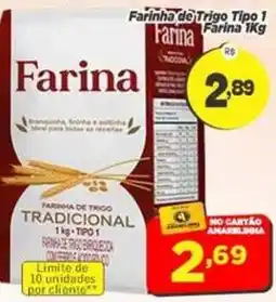 Amarelinha Supermercados Farina de trigo tipo 1 oferta