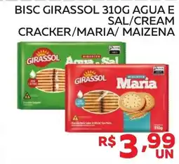 Lider Atacadista Bisc girassol 310g agua e sal/cream cracker/maria/ maizena oferta