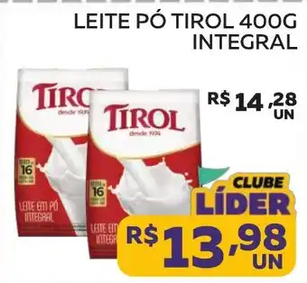 Lider Atacadista Leite pó tirol integral oferta