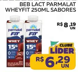 Lider Atacadista Beb lact parmalat wheyfit 250ml sabores oferta