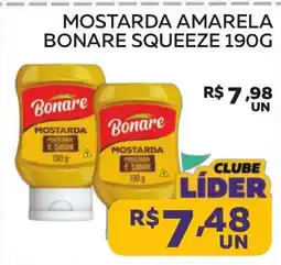 Lider Atacadista Mostarda amarela bonare squeeze oferta