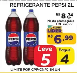 Lider Atacadista Refrigerante pepsi 2l oferta