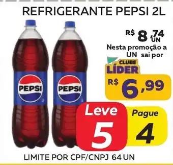 Lider Atacadista Refrigerante pepsi 2l oferta