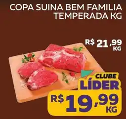 Lider Atacadista Copa suina bem familia temperada oferta