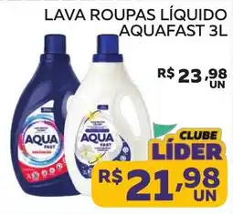 Lider Atacadista Lava roupas líquido aquafast 3l oferta