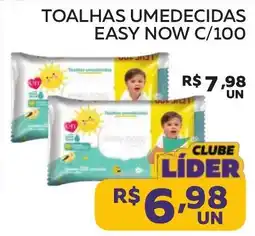 Lider Atacadista Toalhas umedecidas easy now oferta
