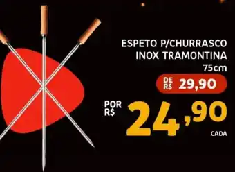 Espeto p/churrasco inox tramontina