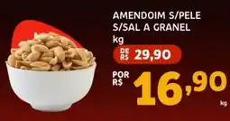 Trimais Supermercado amendoim s/pele s/sal a granel oferta
