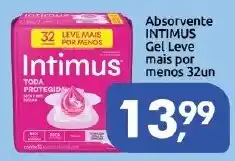 Supermercados Nori Absorvente intimus gel leve oferta